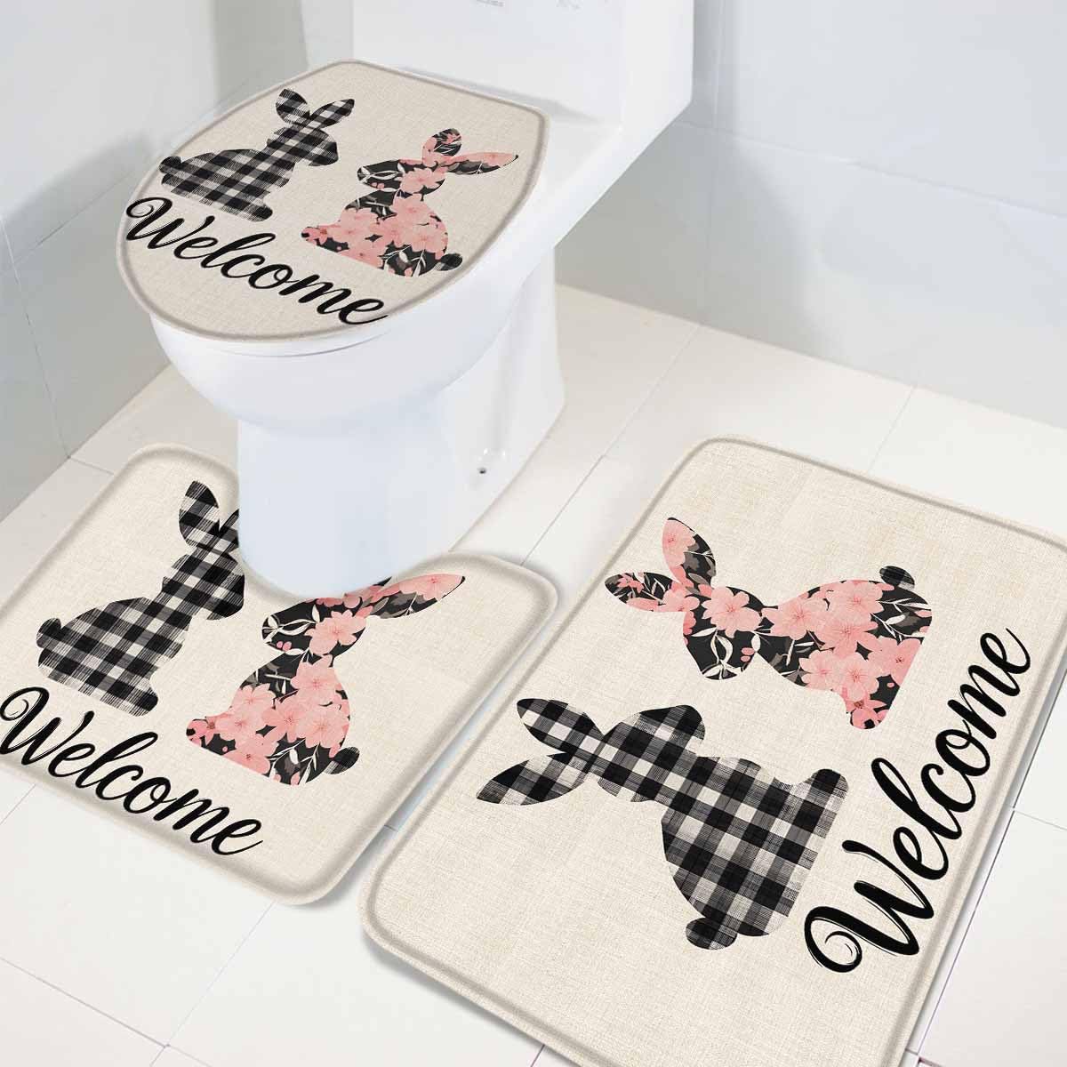 Wotrend Easter 3 Piece Bath Rug Set 1