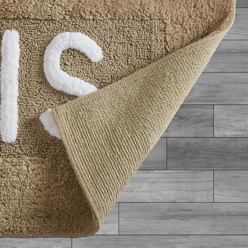 Creative Home Ideas Soft Cotton Bath Rug Set - 20x32 His Hers Linen