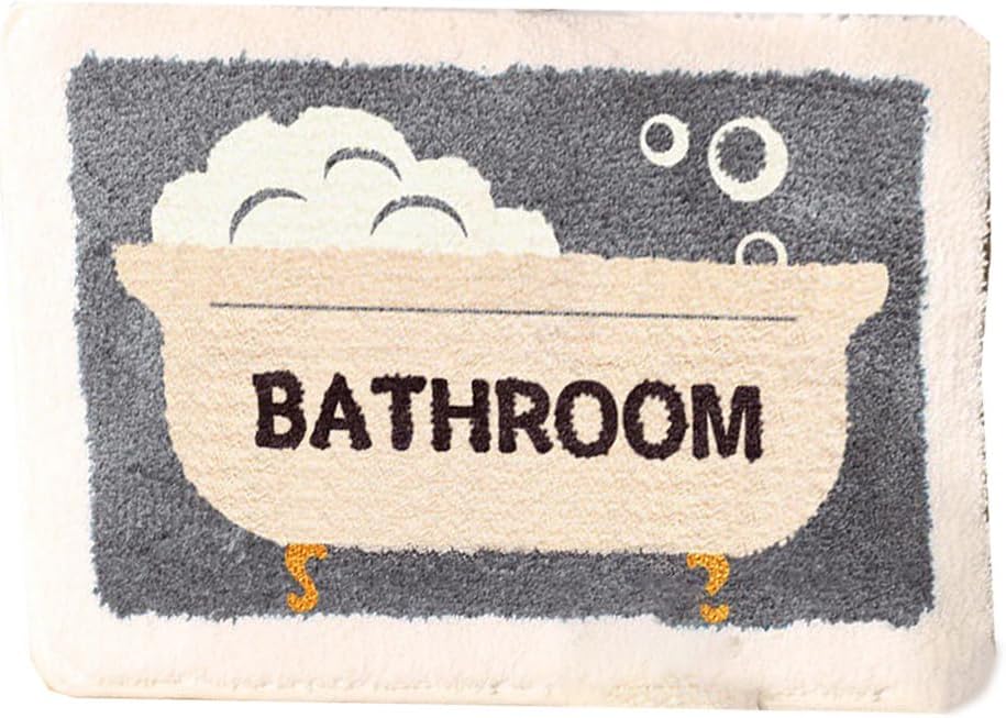 Thick Soft Microfiber Bath Rug 19x26in Non-Slip