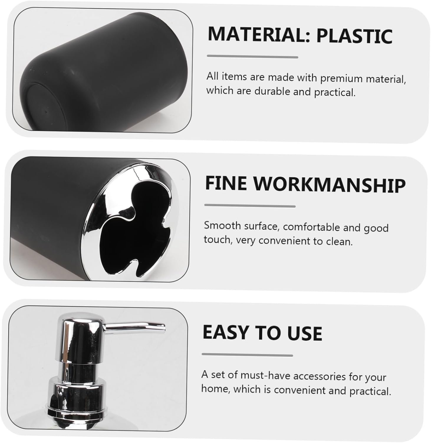 FONDOTIN Four-Piece Toiletry Set Luxury Bathroom Accessories 1