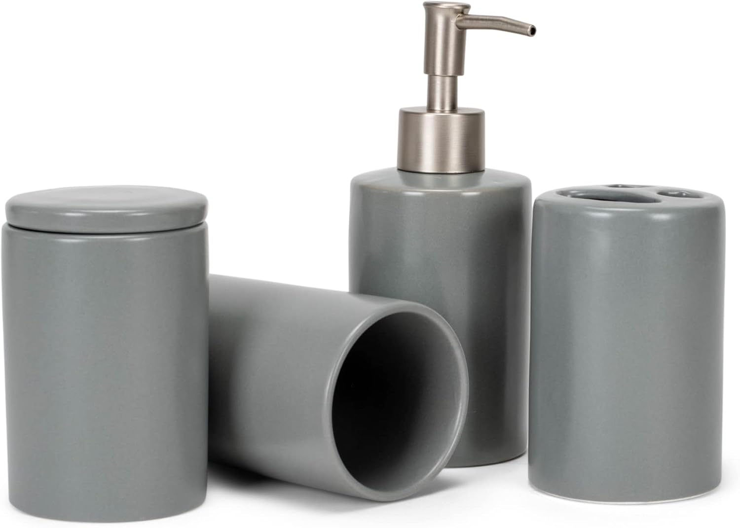 NAT Jules Ceramic Bathroom Accessories Set of 4