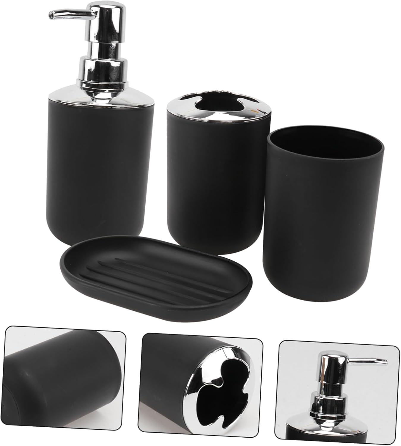 SHOWERORO 4 Piece Bath Accessory Kit