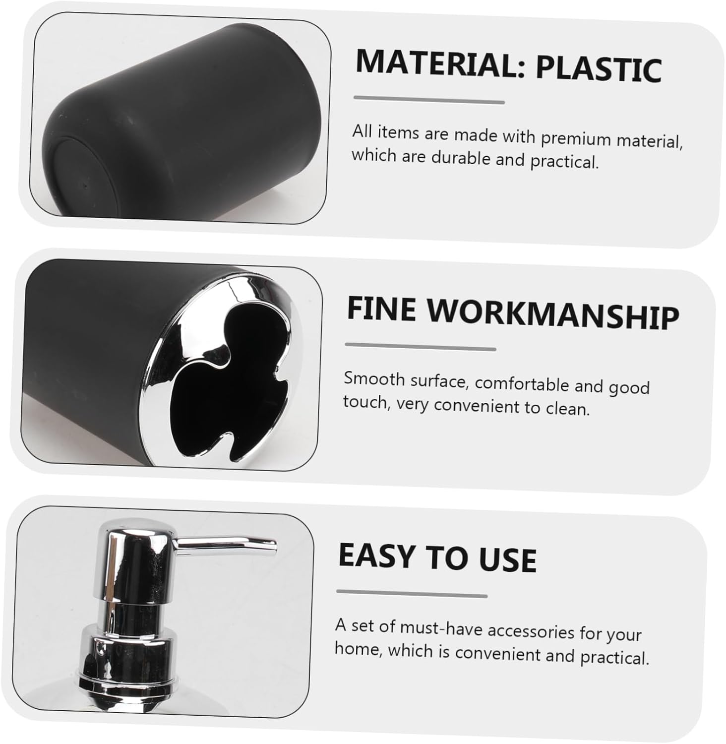 Hoement Four-Piece Toiletry Set Bath Accessories