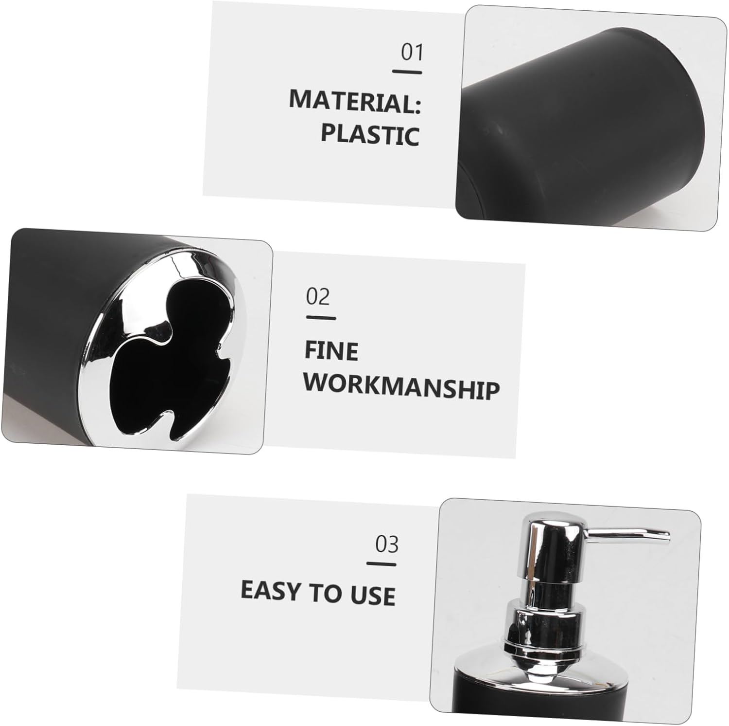 BUGUUYO Bathroom Accessories Set Red Black Modern Simple Practical 1