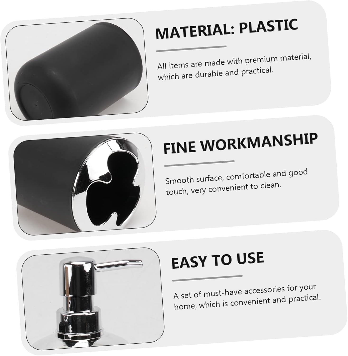 HOLIDYOYO 4pc Modern Bathroom Tumbler Set