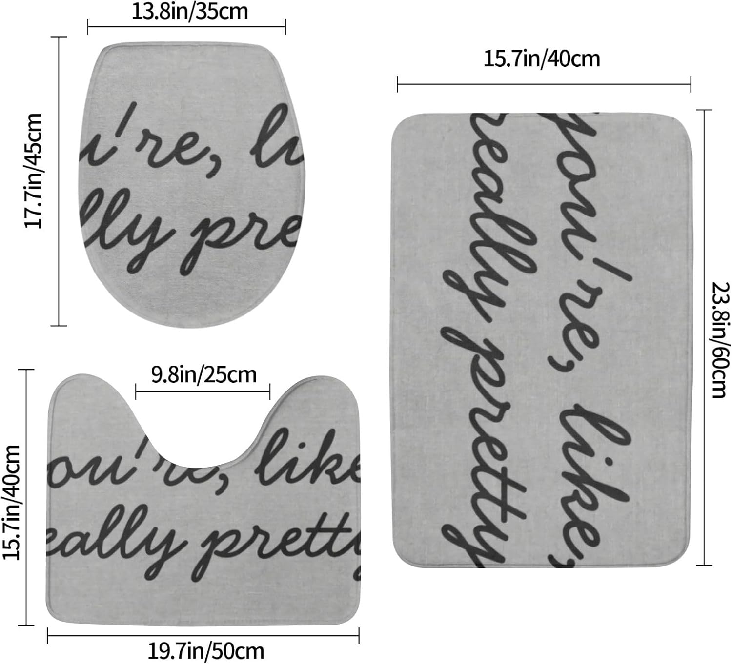 Youre Like Really Pretty Rustic Burlap Linen Bathroom Set