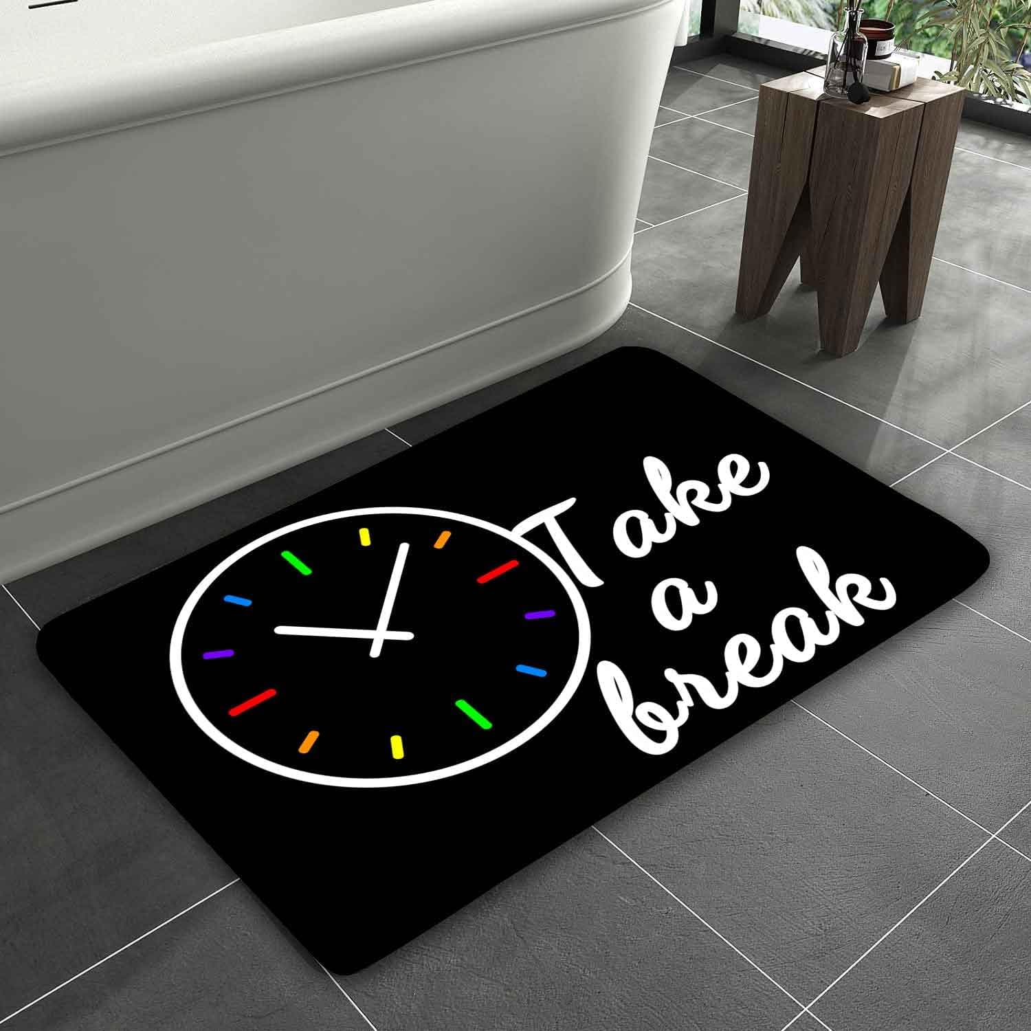 Simsant Thick Memory Foam Bath Mat for Kids and Teens