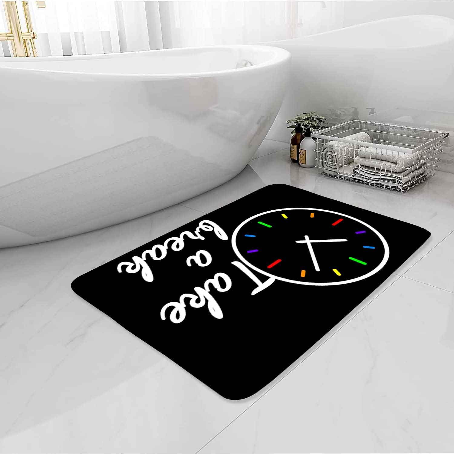 Simsant Thick Memory Foam Bath Mat for Kids and Teens