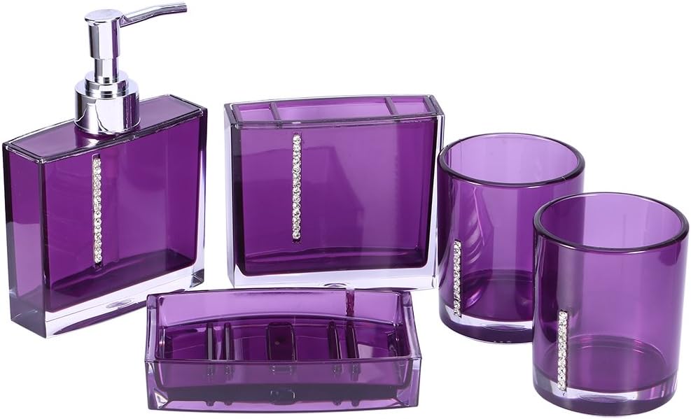 Yosoo 5 Piece Bathroom Accessory Set