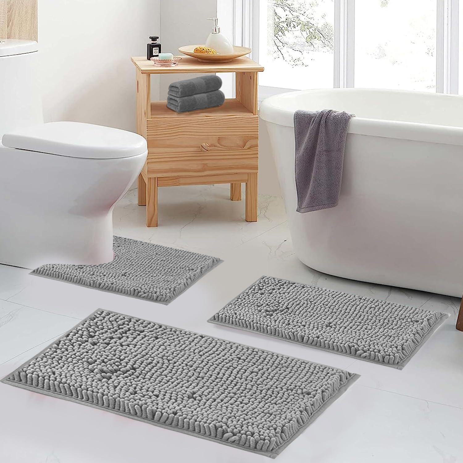 RUN HELIX Super Soft 2 Piece Bath Rug Set