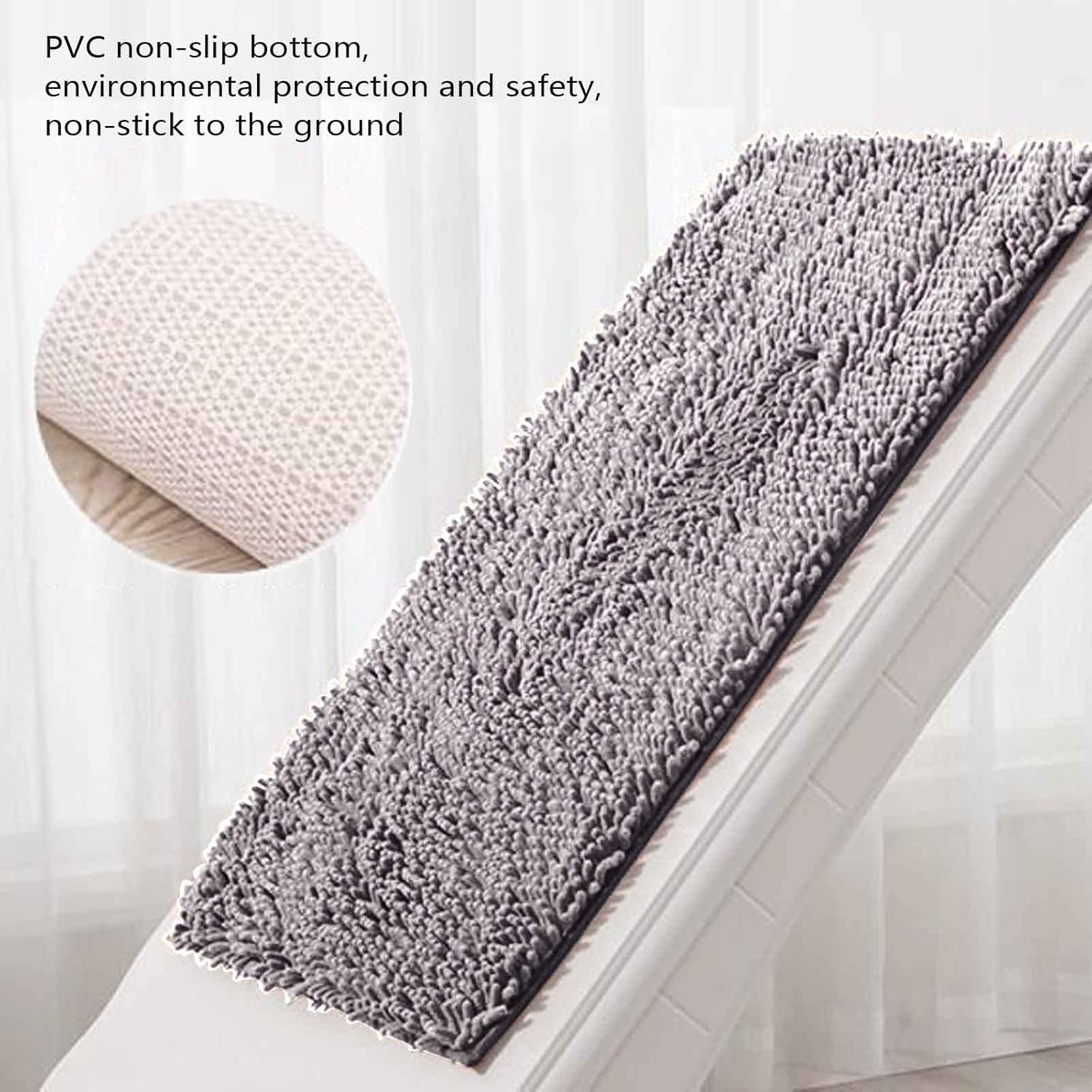 Scceatti 35x24 Non Slip Absorbent Shower Rug