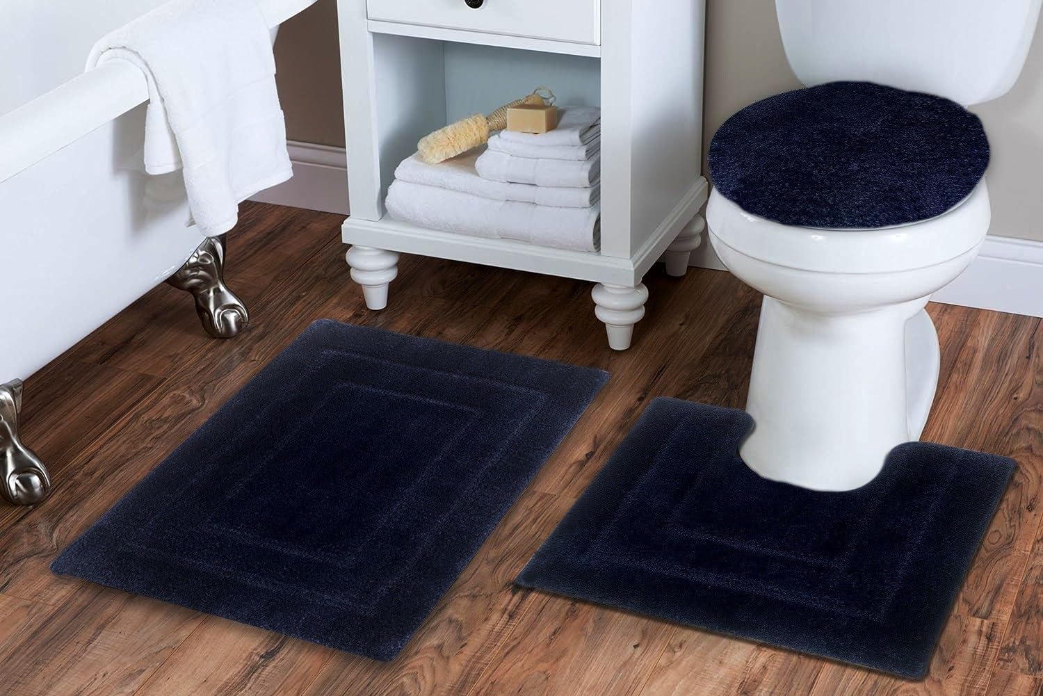 BH Home Linen 3-Piece Ultra Soft Bath Rug Set