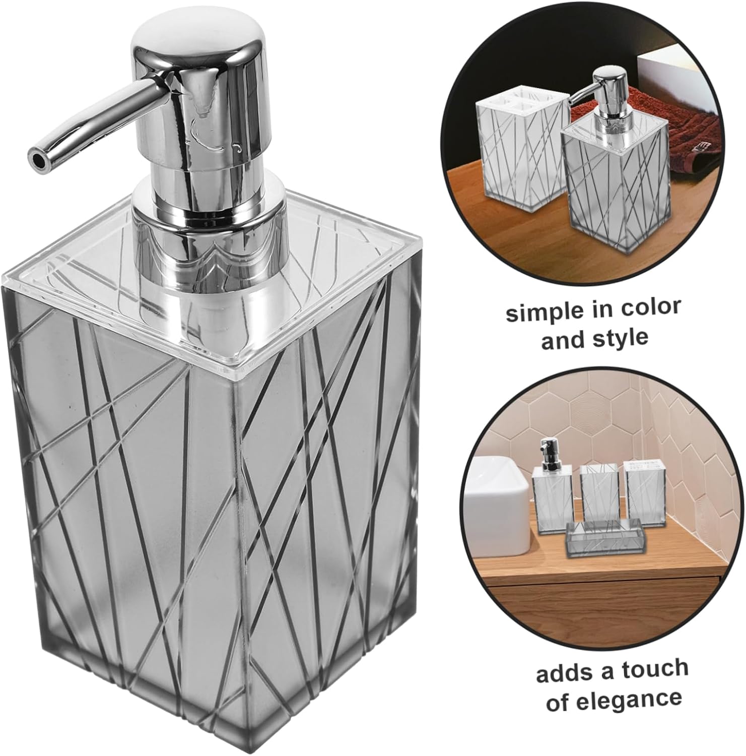 IMIKEYA 1 Set Bathroom Essentials Dispenser Kit