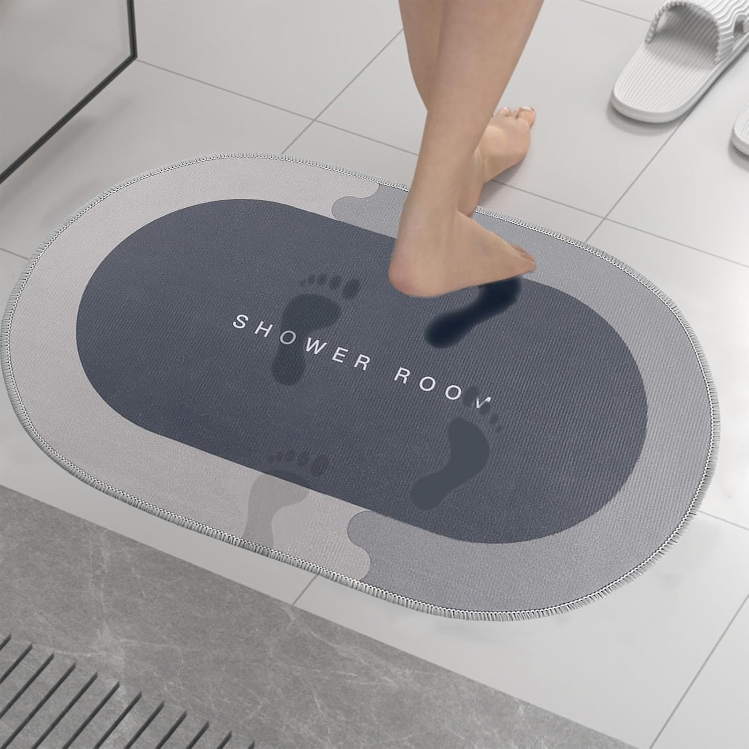 Memory Foam Bath Mat with Non Slip Rubber Backing
