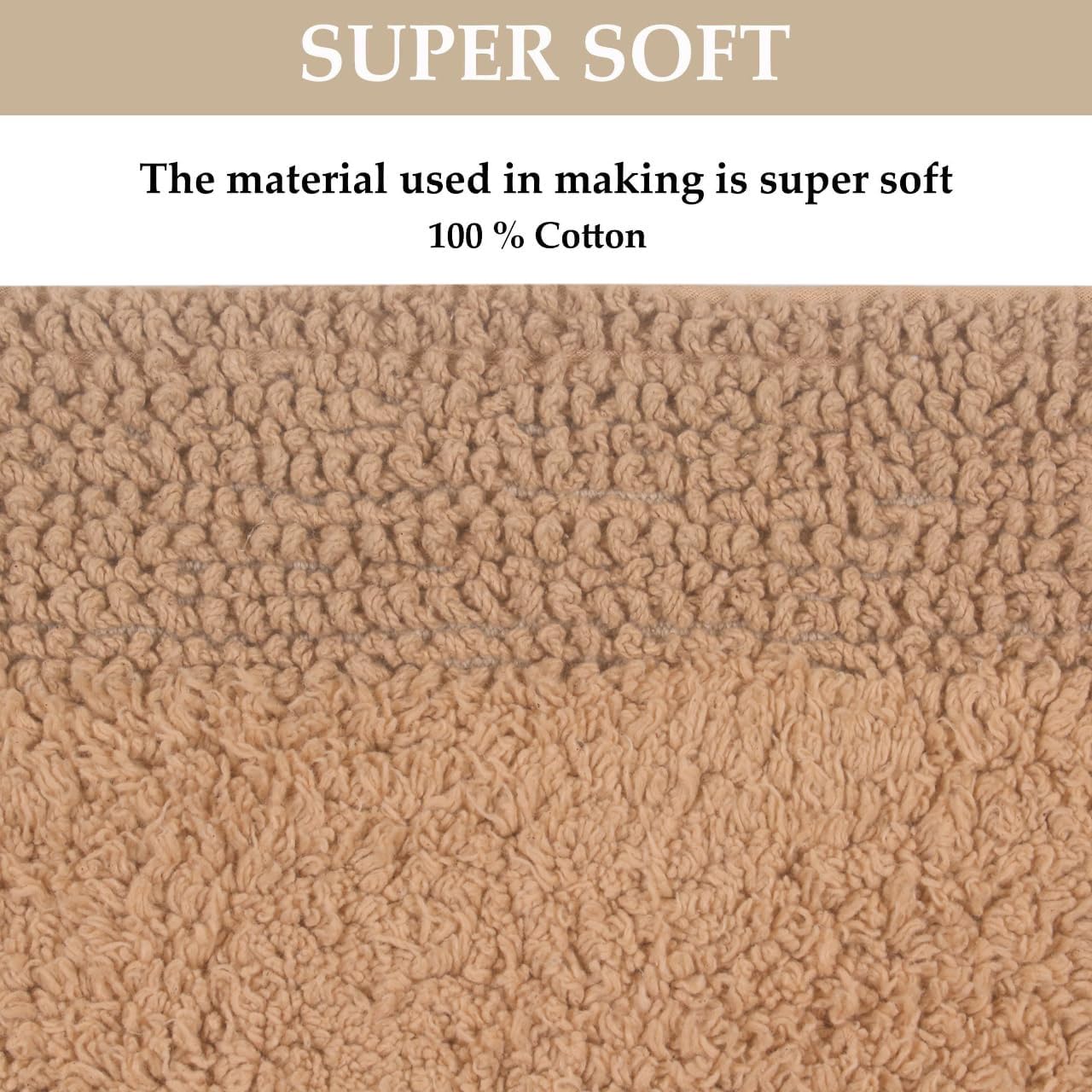 Home Weavers Luxury 100 Cotton Reversible Bath Rug Set 1