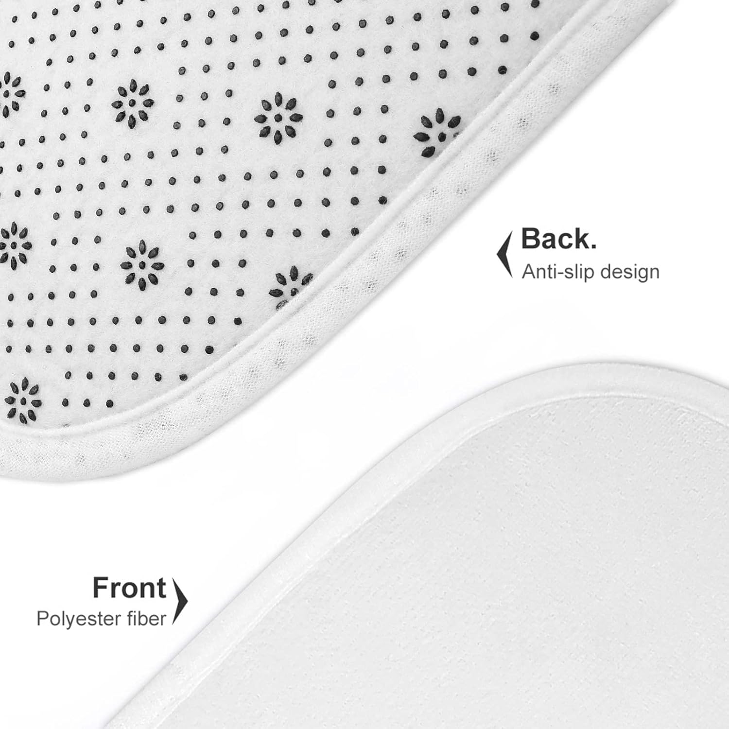 Ultra Soft 2-Piece Bathroom Rug Set with Non-Slip Mats