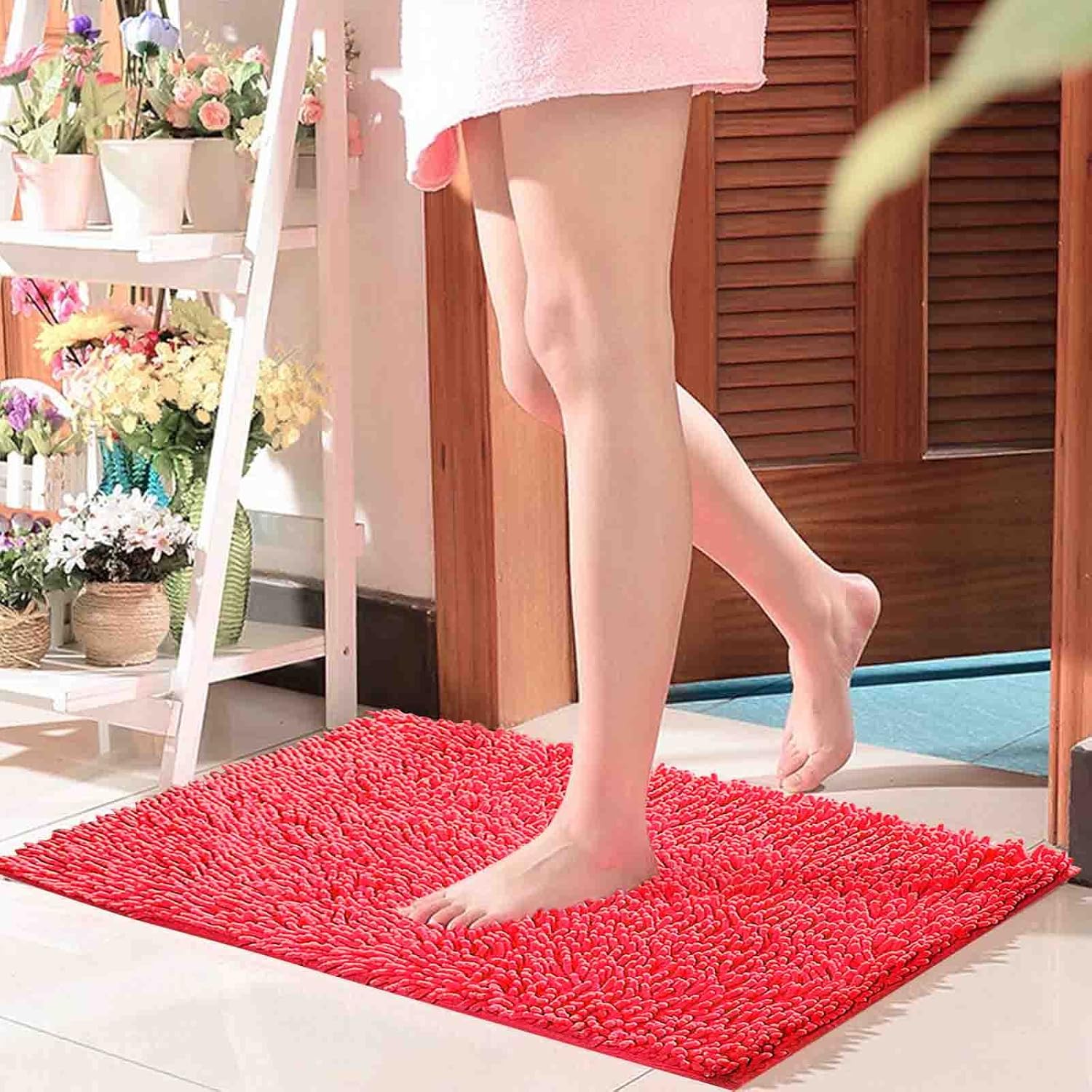 Gooddyiyukey Non-Slip Shaggy Bath Rug Set 2024