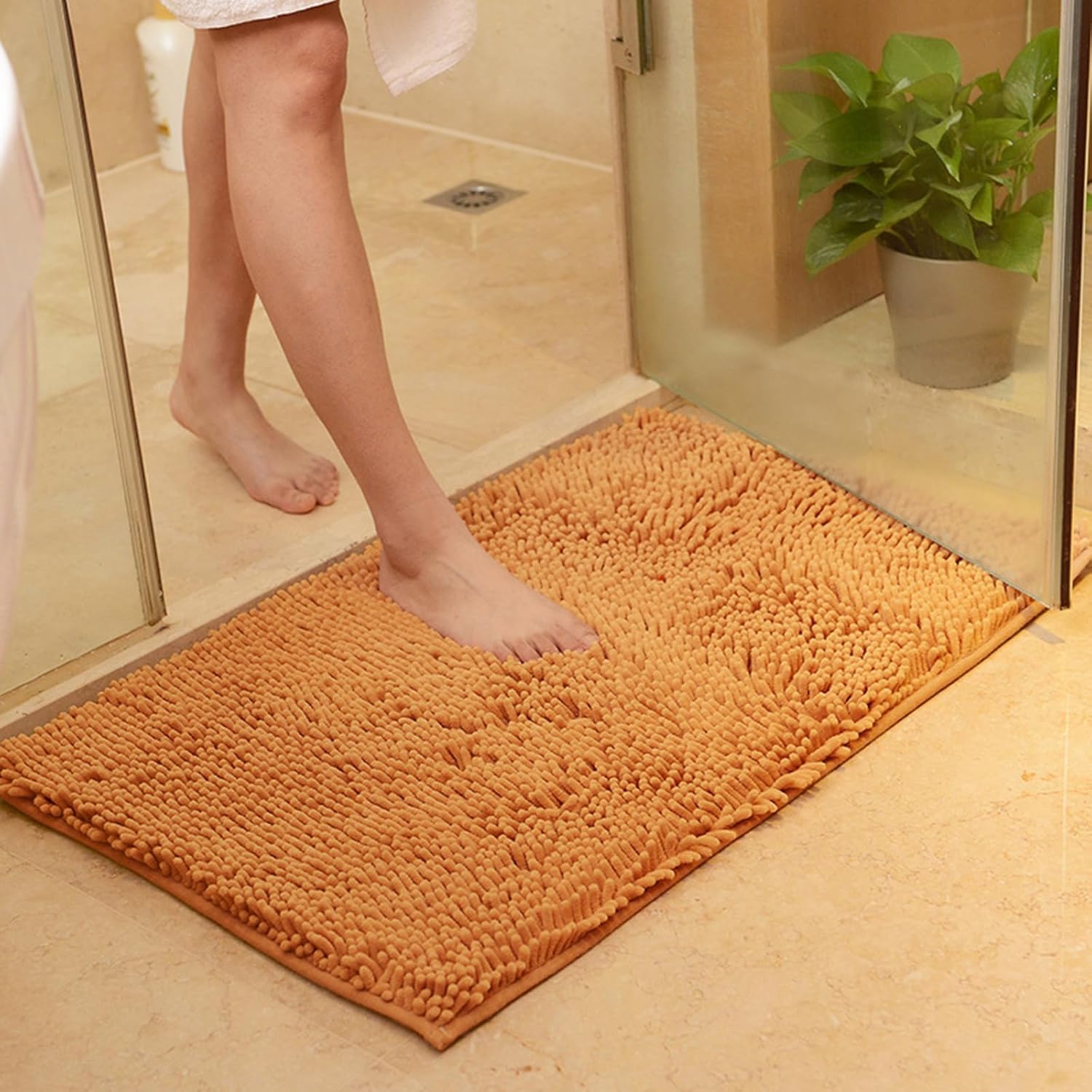 Gooddyiyukey 27x18 Inch Non-Slip Bath Rug Set 1