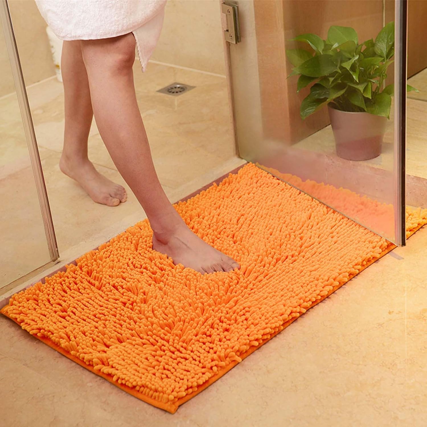 Boho Bath Rug Set 27 X 18 Non-Slip Shaggy
