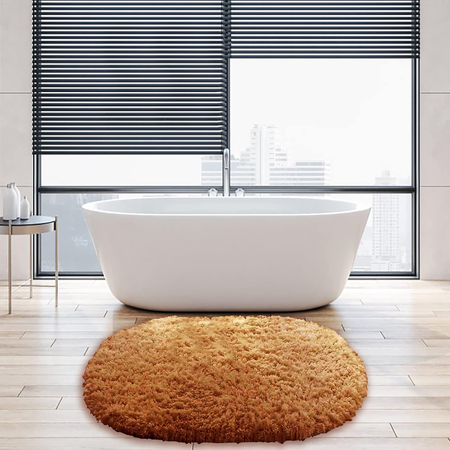 Gooddyiyukey 27x18 Inch Non-Slip Bath Rug Set
