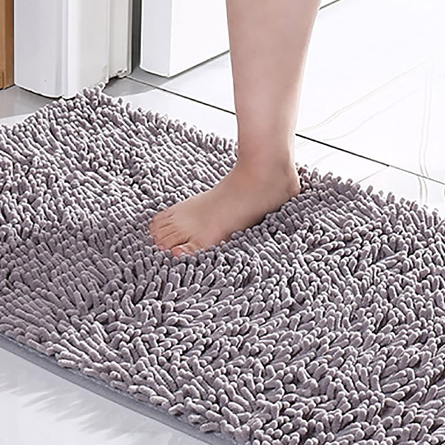 Scceatti 35x24 Non Slip Absorbent Shower Rug
