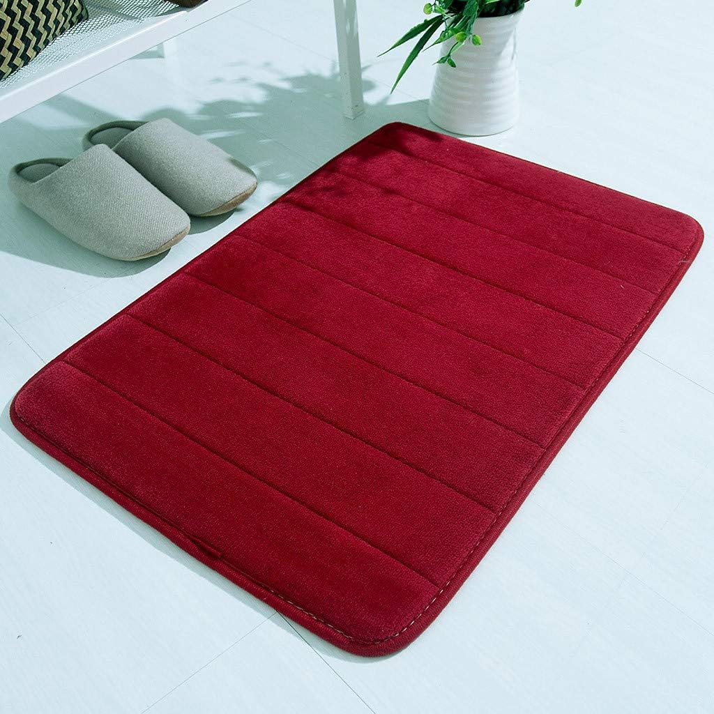 Memory Foam Bath Mat with Non-Slip Base and Fast-Dry Design