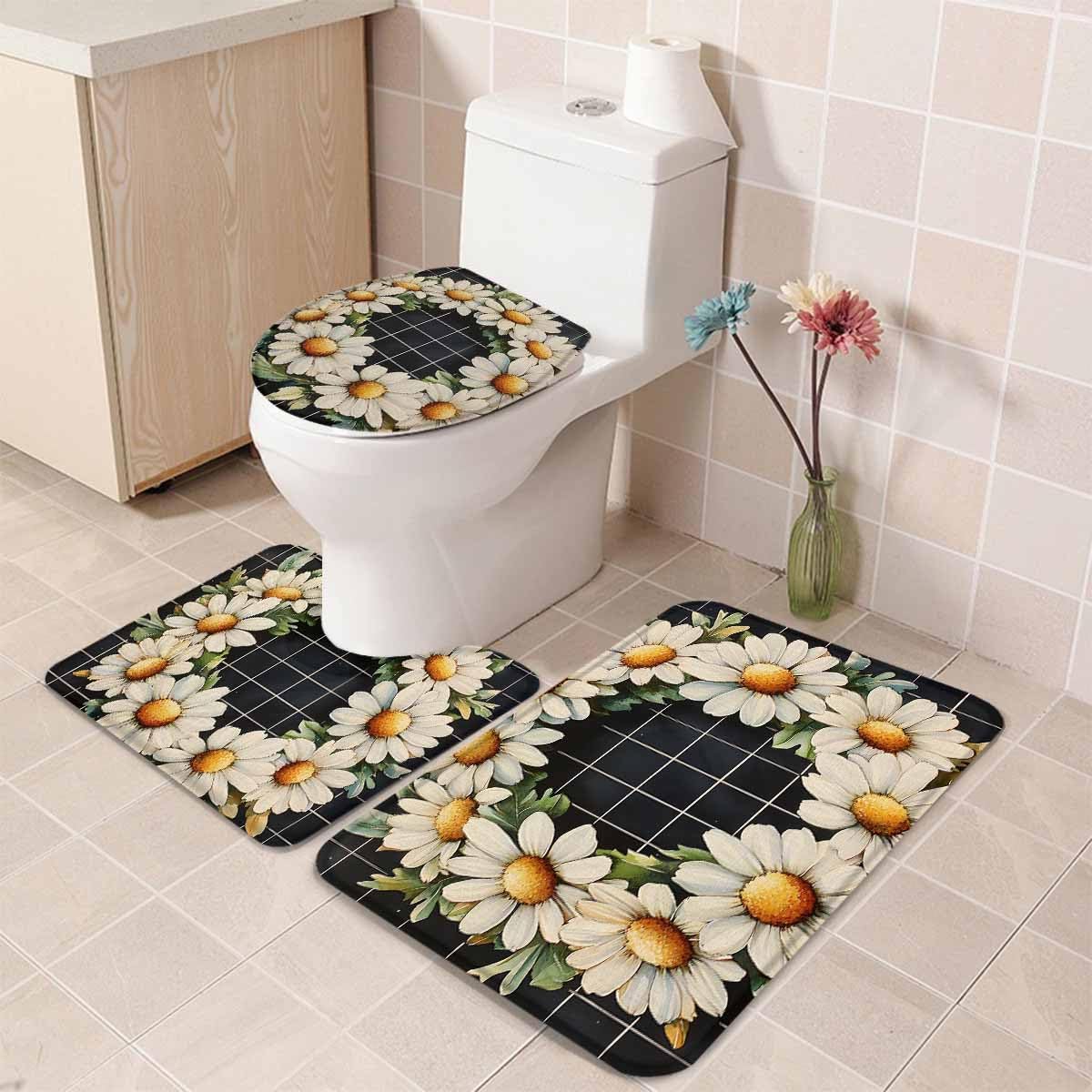 Wotrend Spring 3 Piece Bath Rug Set 1