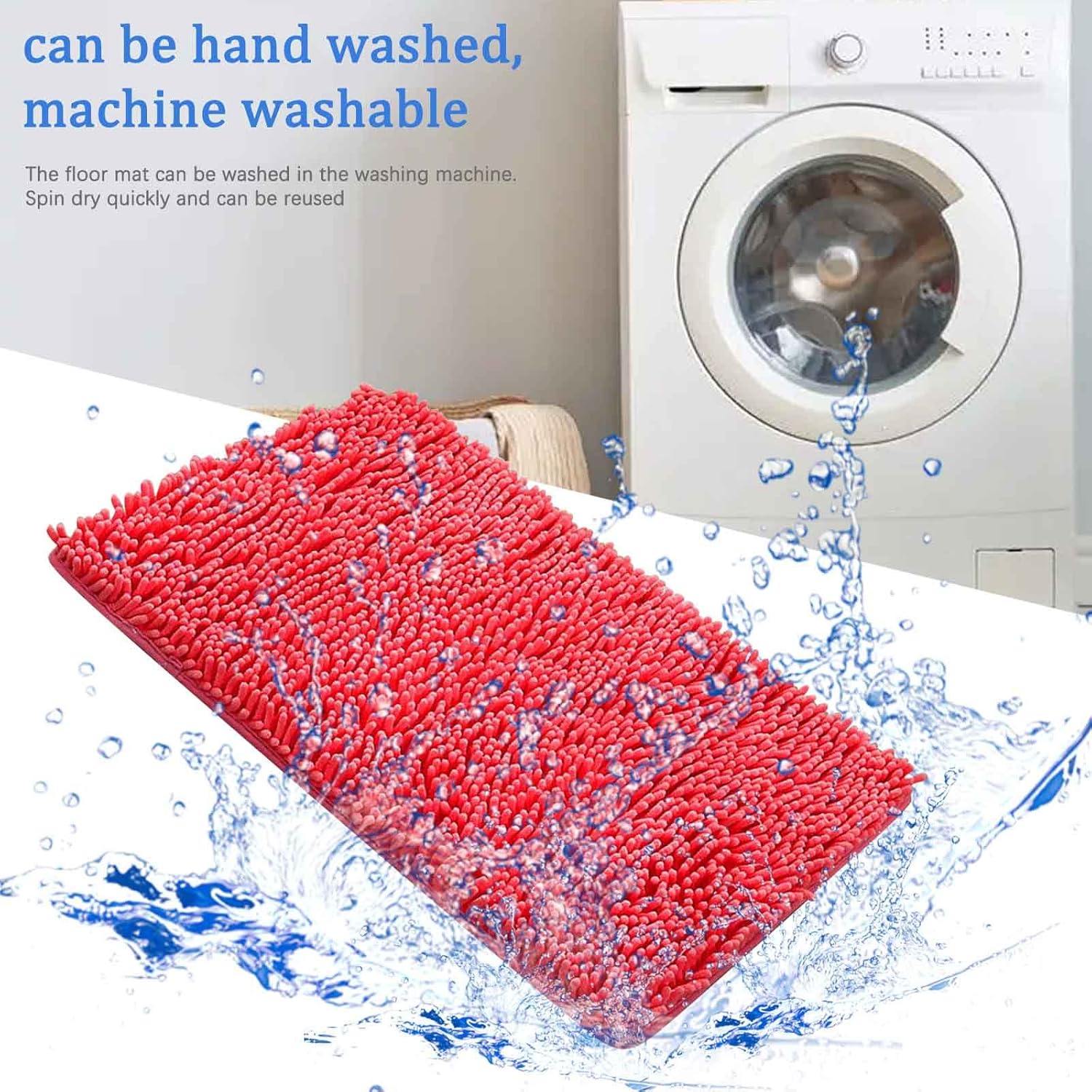 Gooddyiyukey Non-Slip Shaggy Bath Rug Set 2024