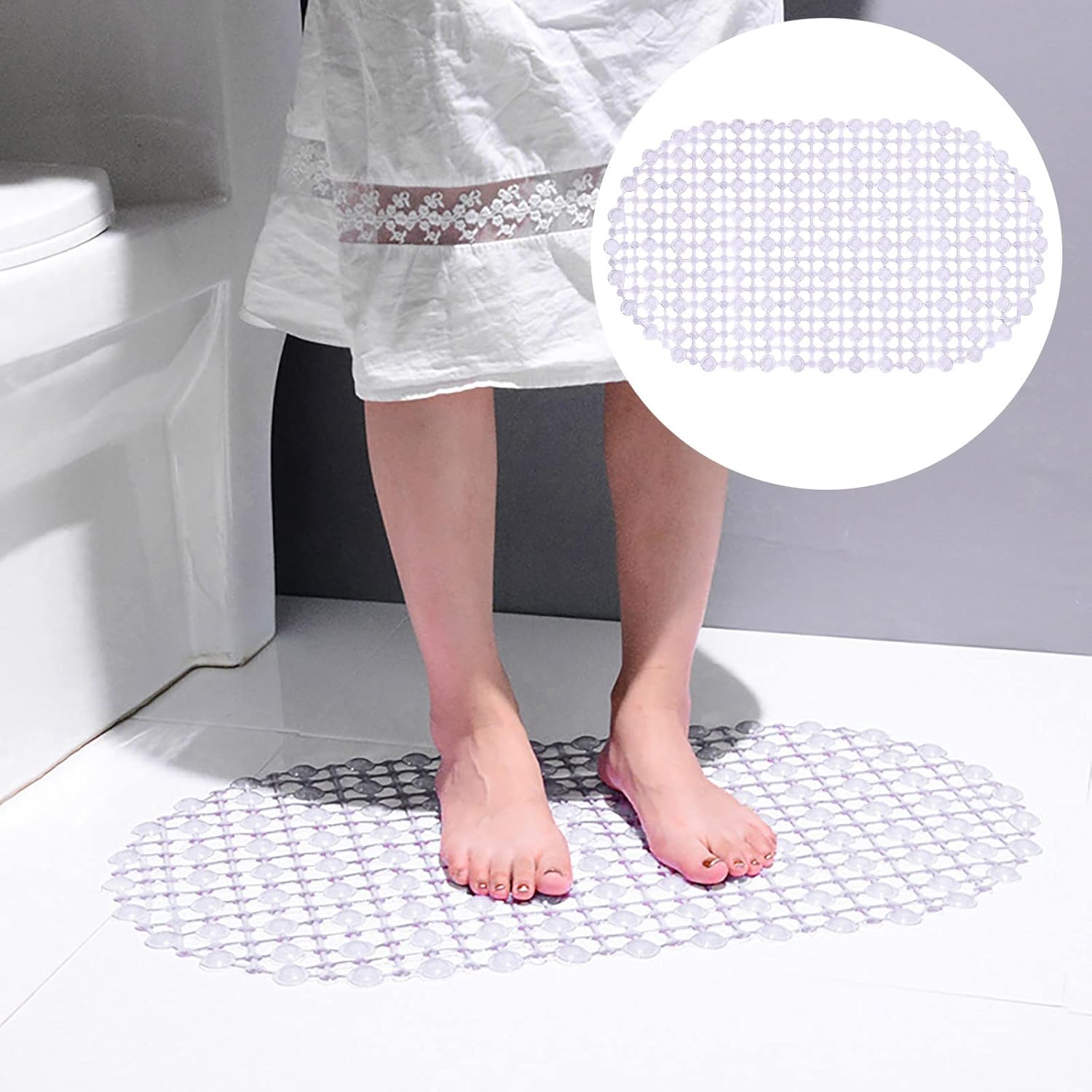 Cozy Bathroom Rug with Super Absorbent Non Slip Design
