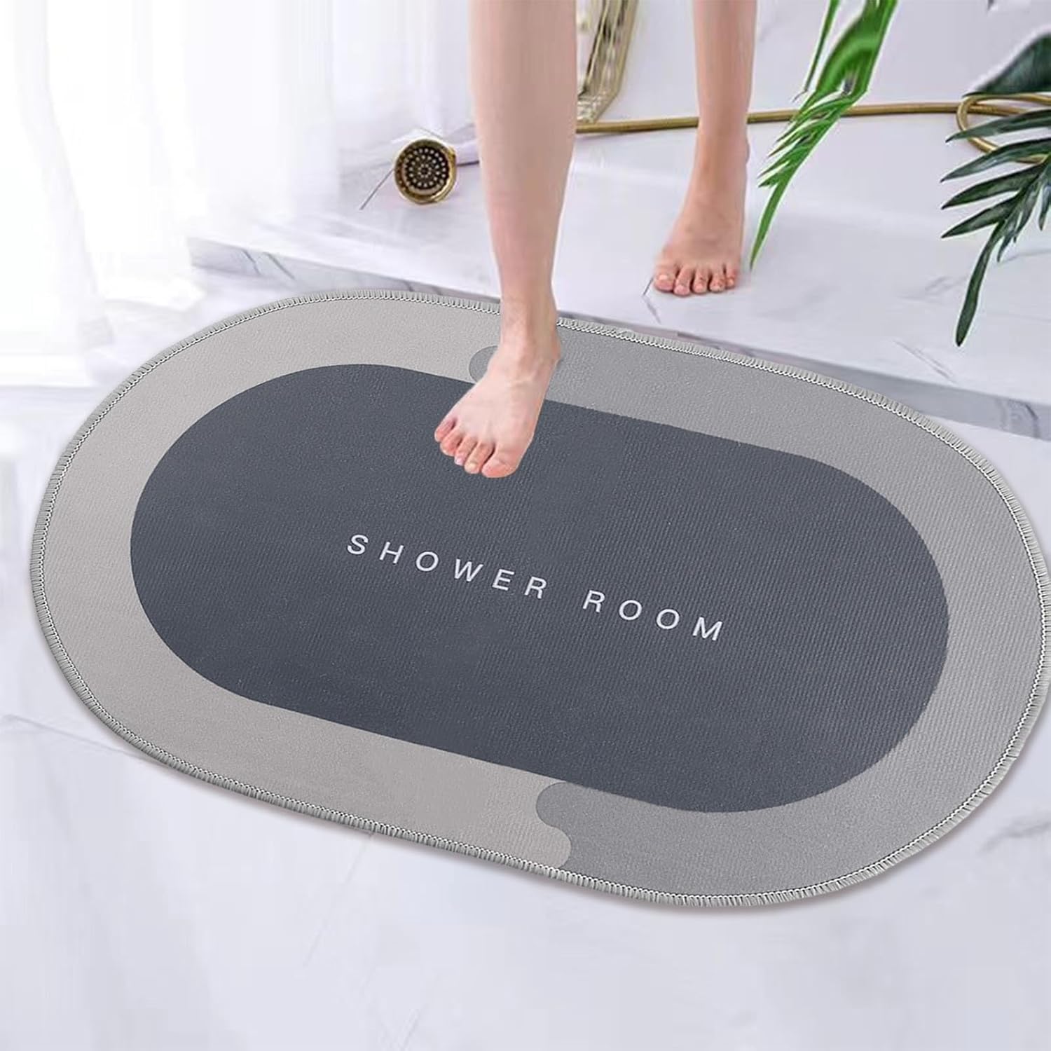 Memory Foam Bath Mat with Non Slip Rubber Backing