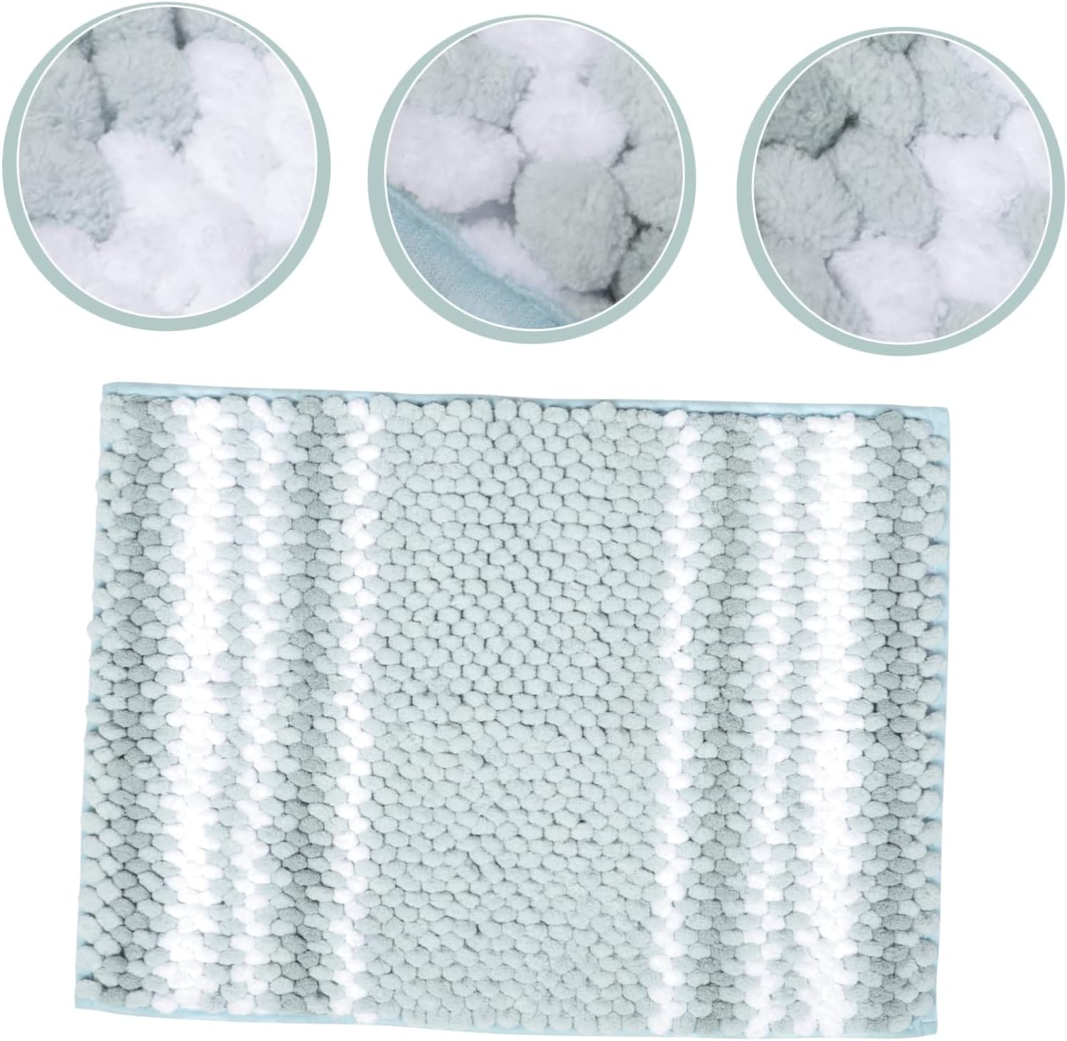 Ciieeo Non-Slip Bath Rug with Absorbent Design