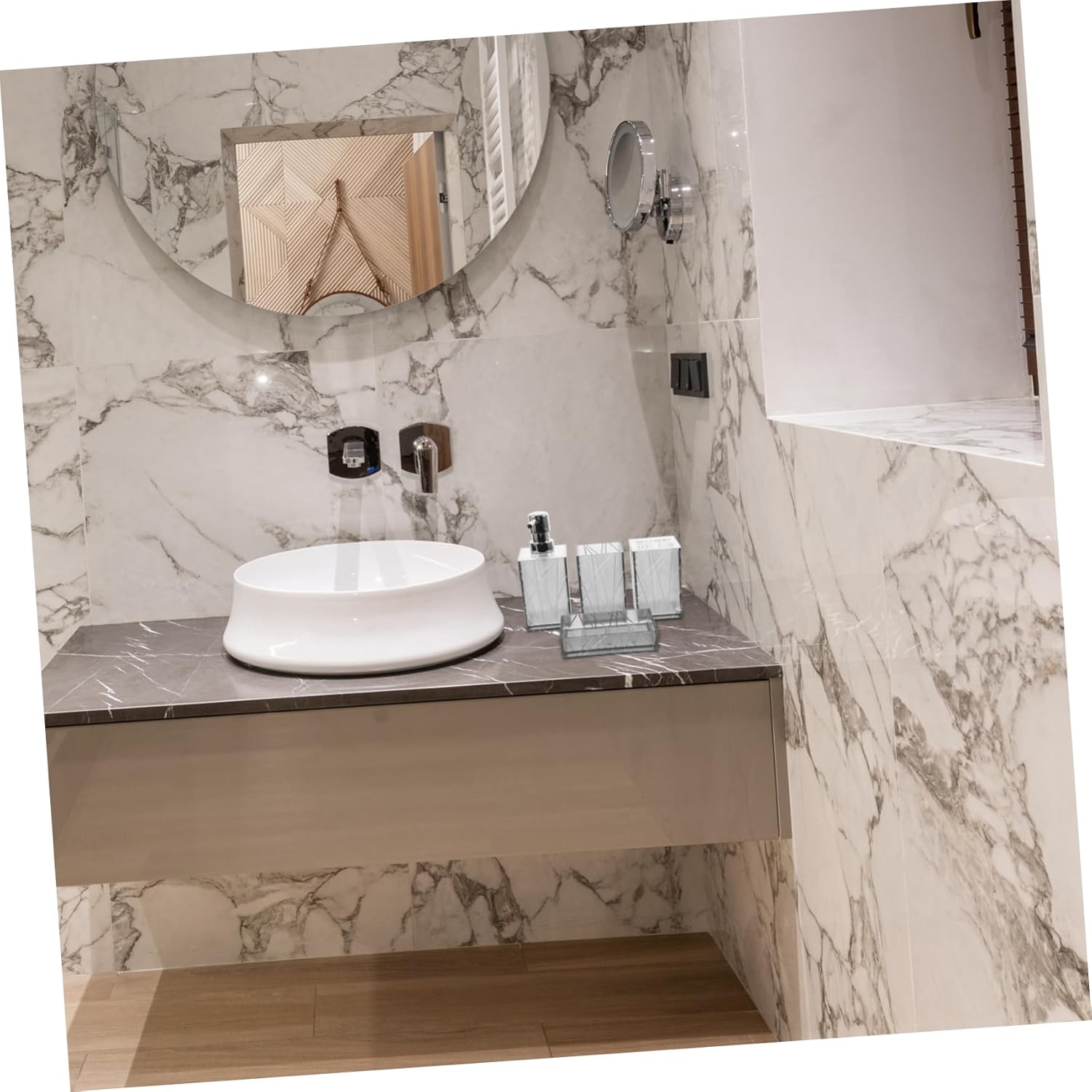 IMIKEYA 1 Set Bathroom Essentials Dispenser Kit