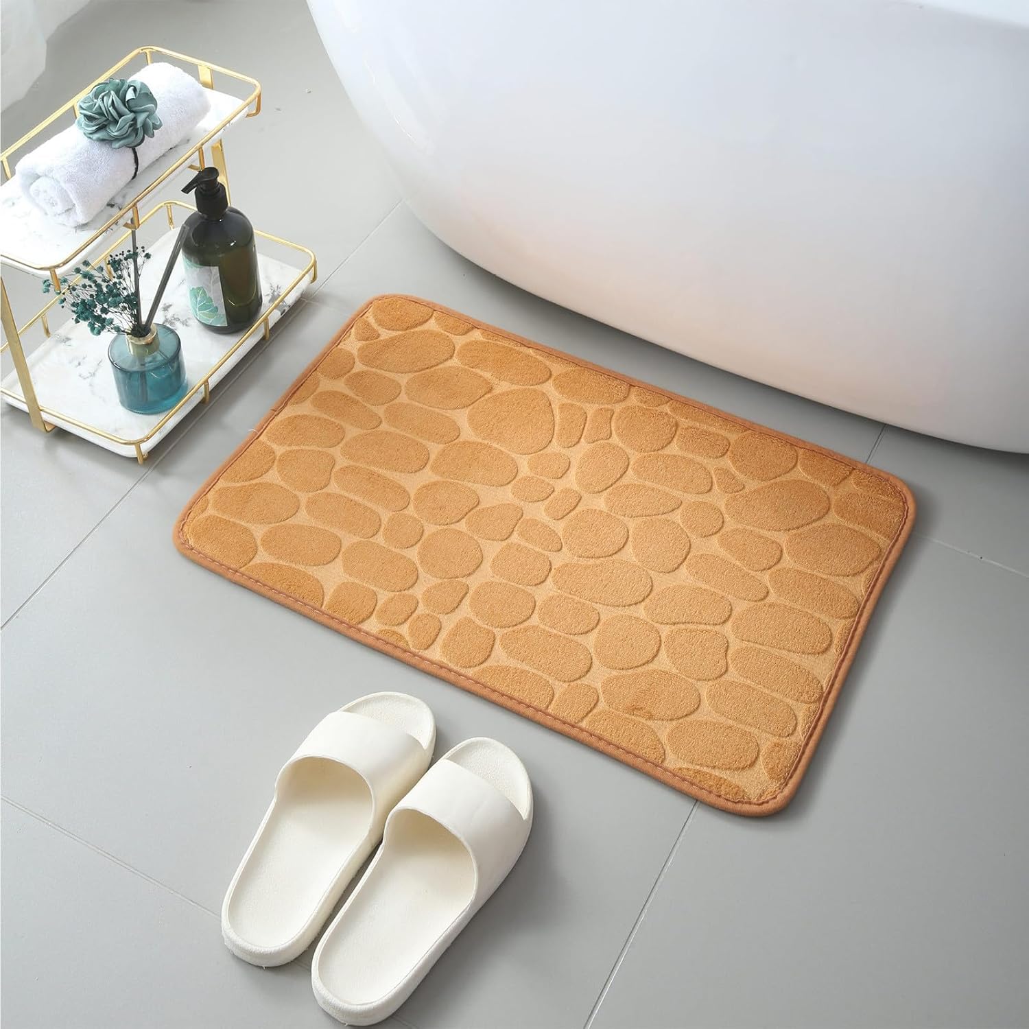 Memory Foam Bath Mat with Non-Slip PVC Backing