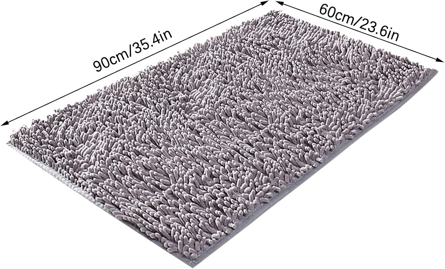Scceatti 35x24 Non Slip Absorbent Shower Rug