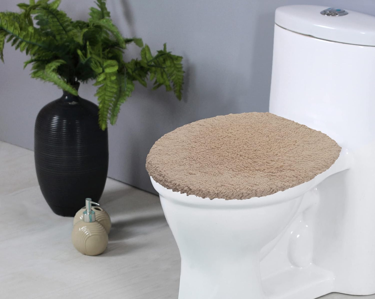 Home Weavers Double Ruffle Cotton Bath Rug Set