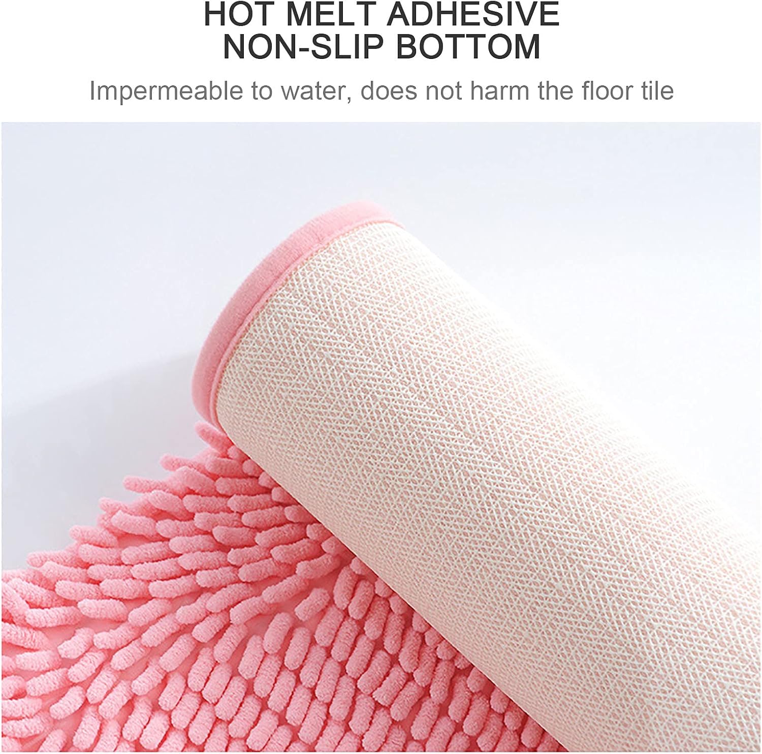 KELINFONG Thick Shaggy Bath Rug Set 20x14 Non-Slip Absorbent 1