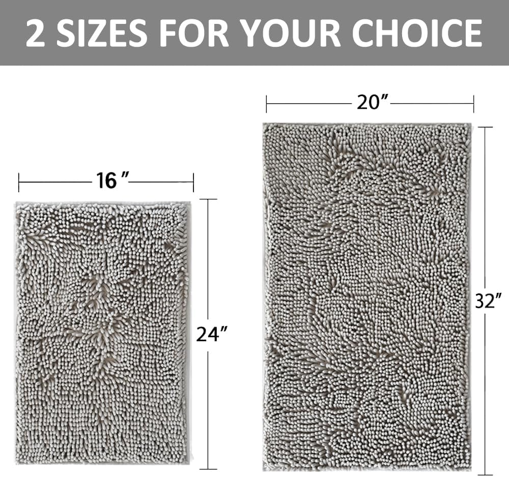 RUN HELIX Super Soft 2 Piece Bath Rug Set