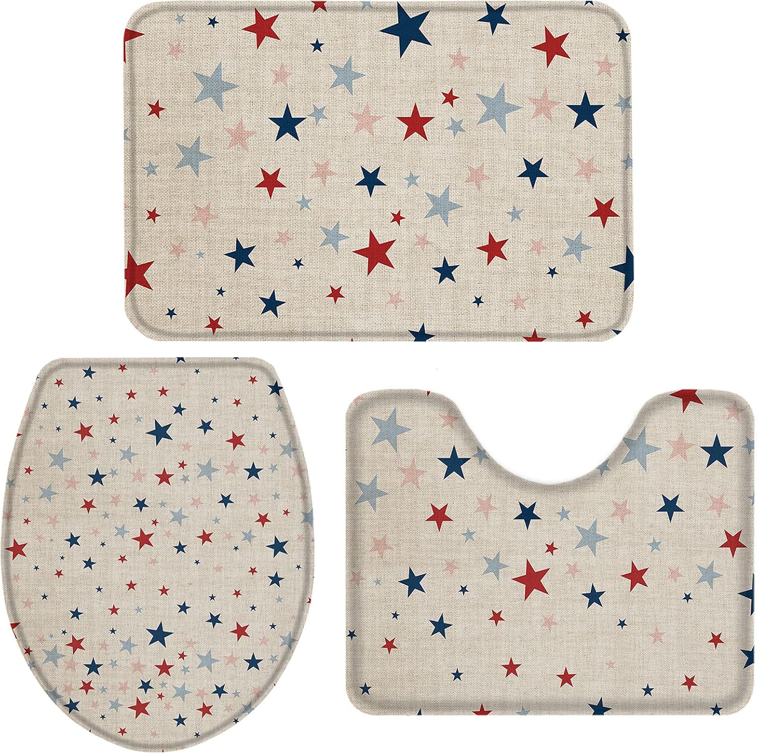 American Stars Independence Day Bathroom Rug Set of 3 - Small 1