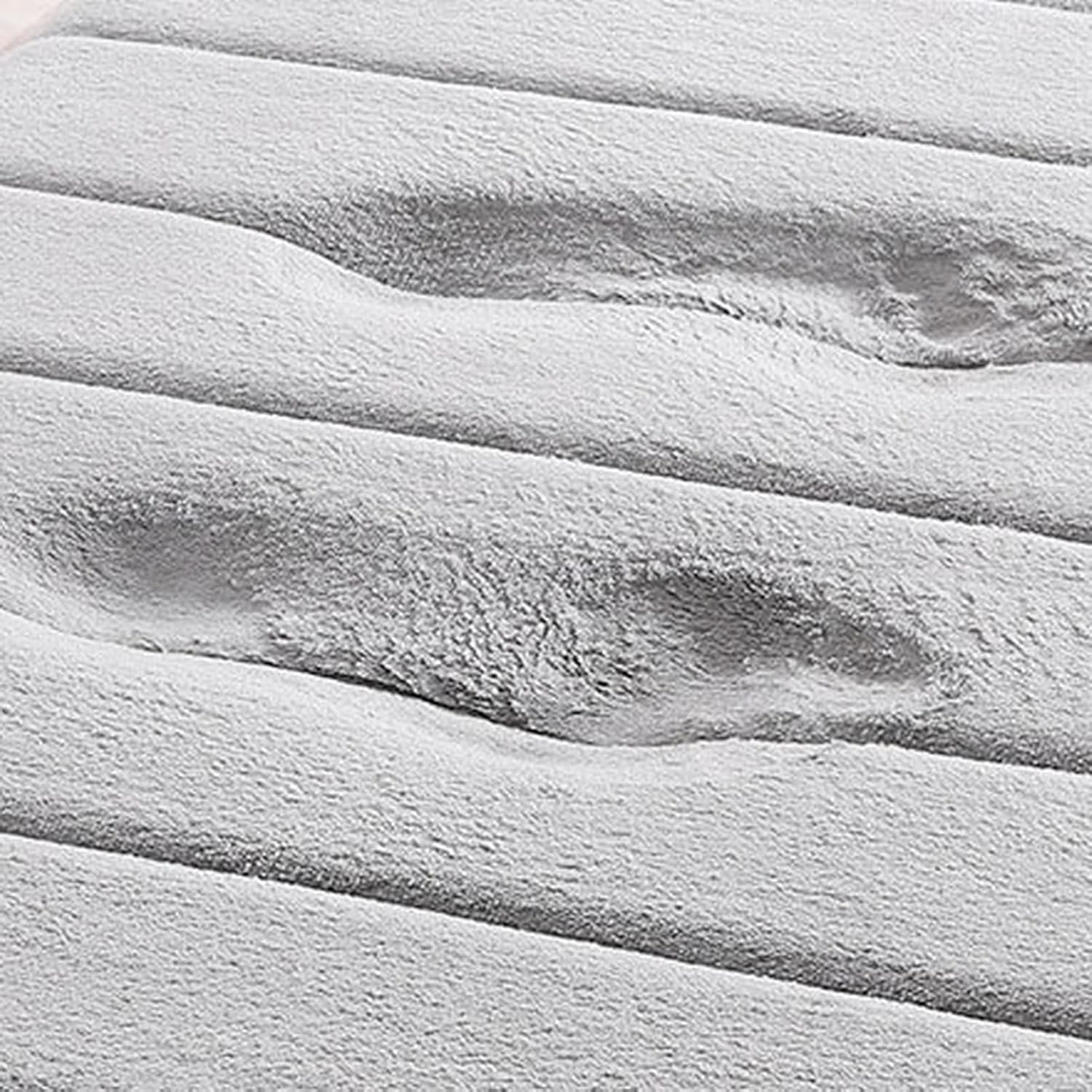 Reyox Memory Foam Bath Mat 1x16 Feet Black Non Slip