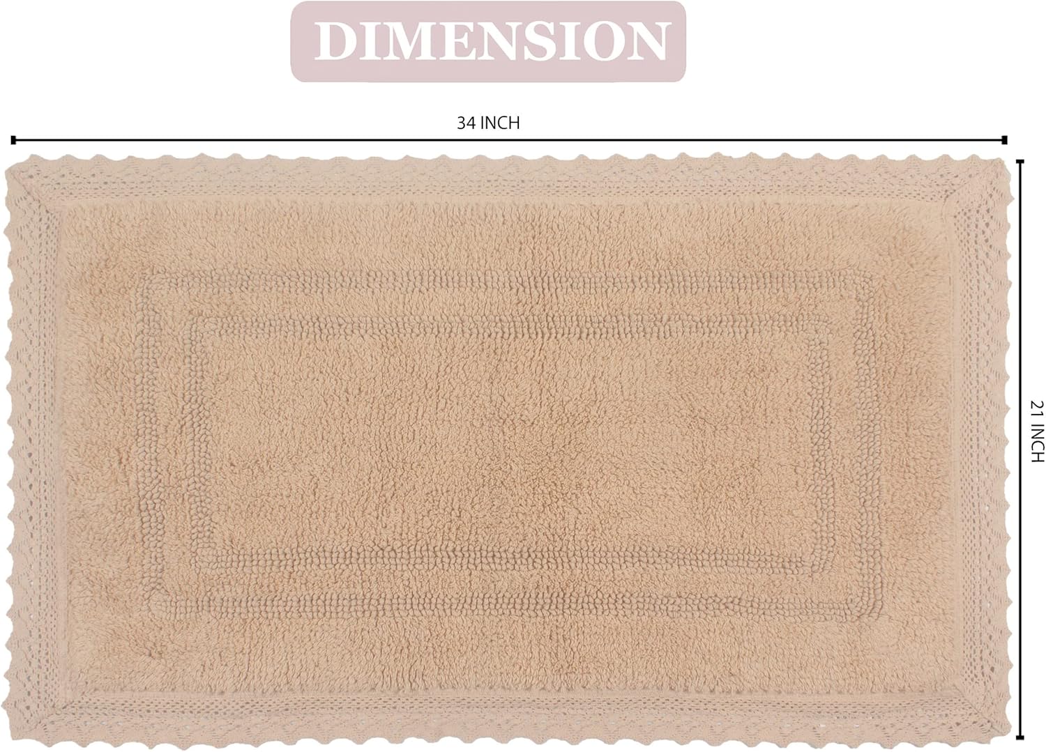 Home Weavers Opulent Reversible Bathmat 21x34