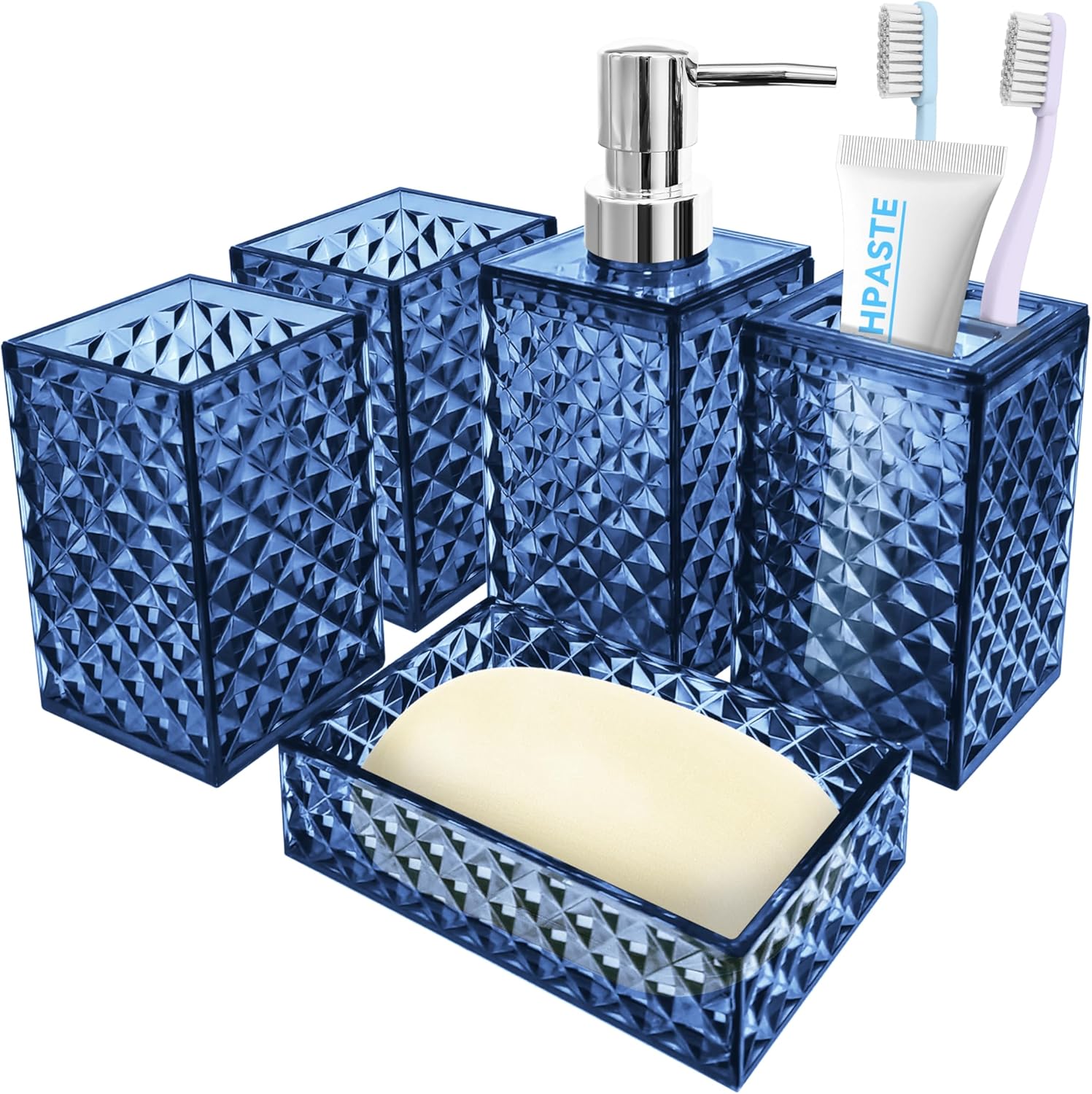 Seeatoo 5 Piece Boho Bathroom Decor Set