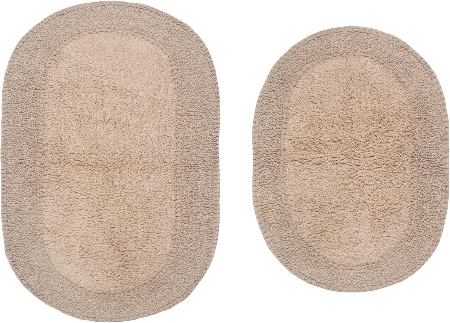 Home Weavers Double Ruffle Bath Rug Set 2 Piece