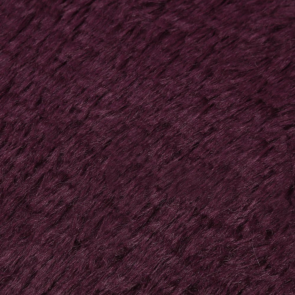 QAZIUY 16x12 Inch Non Slip Bath Mat - Soft Microfiber Shaggy Hot Pink