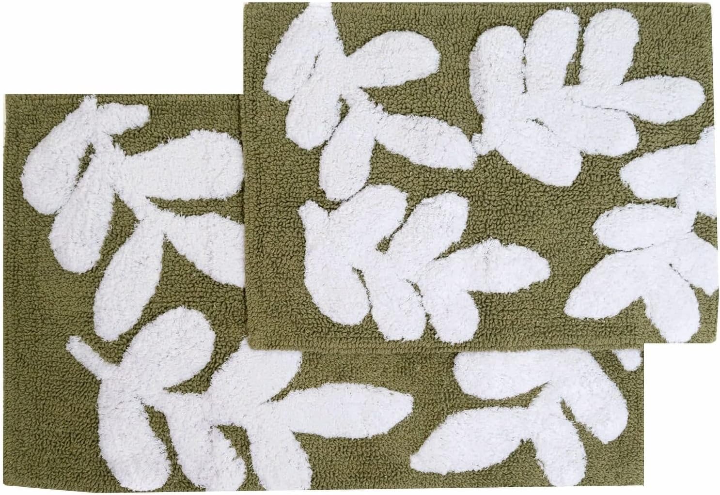 Chesapeake Monte Carlo Bath Rug Set 2Pc Linen Chocolate