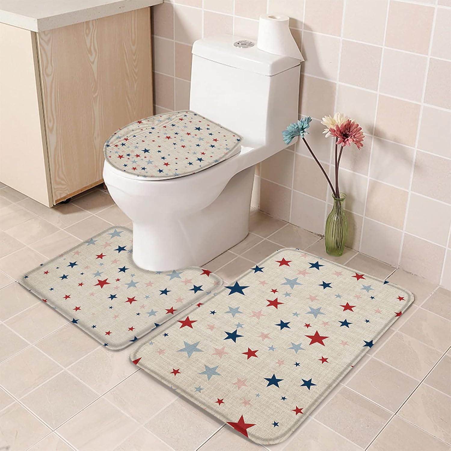 American Stars Independence Day Bathroom Rug Set of 3 - Small 1