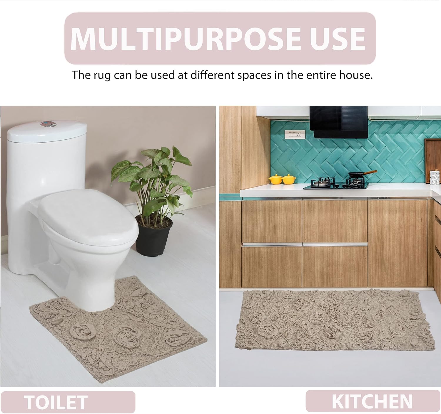 Home Weavers Modesto Bath Rug Set 2 Piece SM