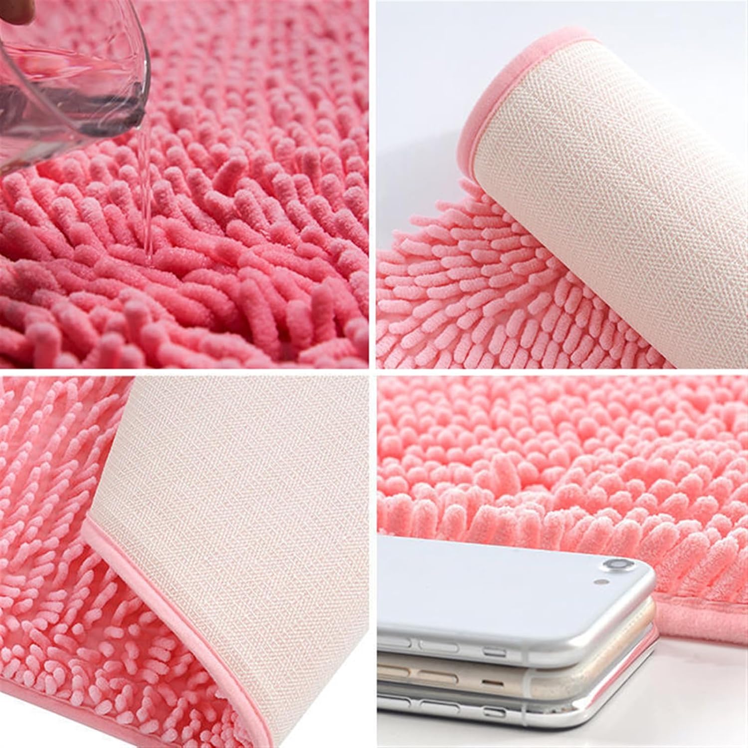 Reyox Thick Chenille Bath Mat Non Slip 10 x 16 Feet