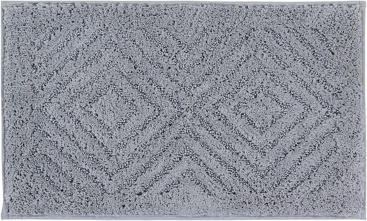 Better Trends Bathroom Rug 24 x 40 Soft Non-Slip Cotton Bath Mat