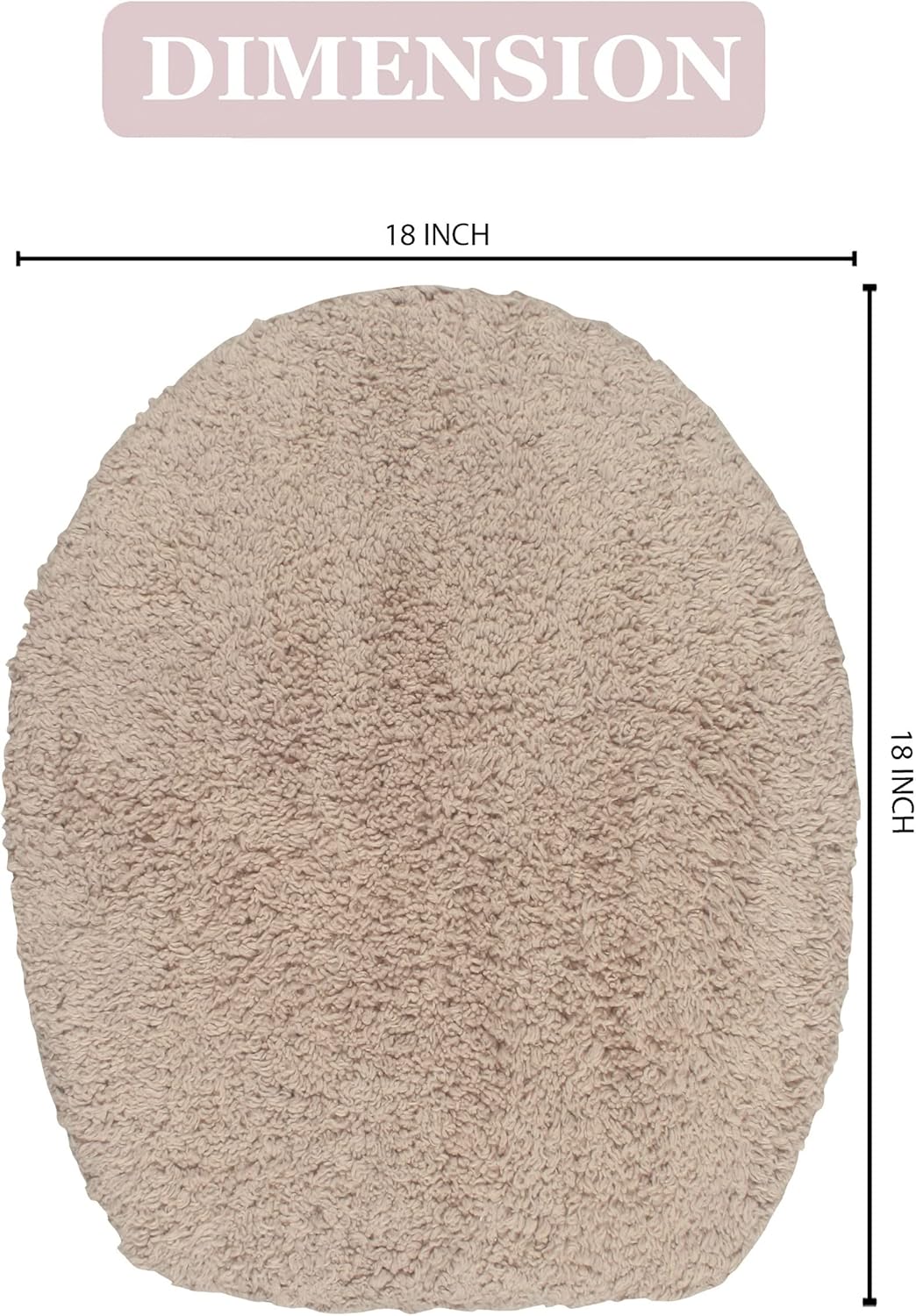 Home Weavers Double Ruffle Cotton Bath Rug Set
