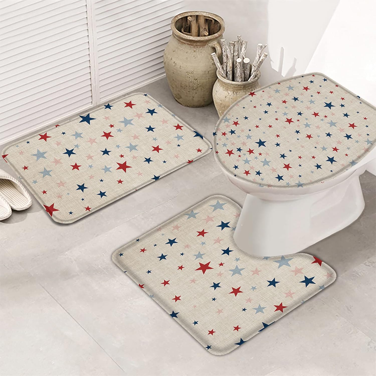 American Stars Independence Day Bathroom Rug Set of 3 - Small 1